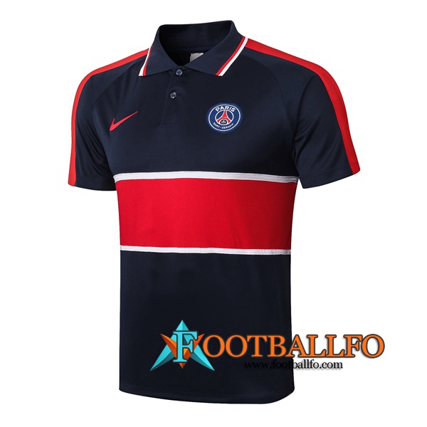 Polo Futbol Paris PSG Azul Royal Roja 2020/2021