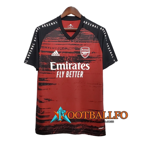 Camisetas de entrenamiento Arsenal Negro/Roja 2020/2021