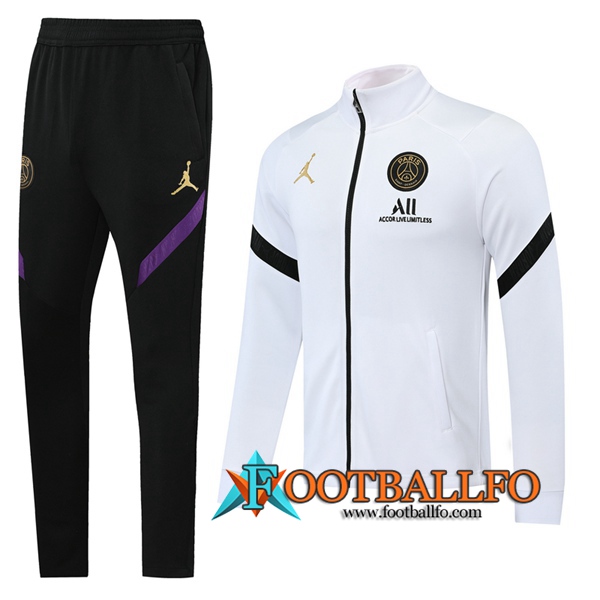 Nueva Chandal Futbol - Chaqueta + Pantalones Pairis PSG Jordan Blanco 2020/2021