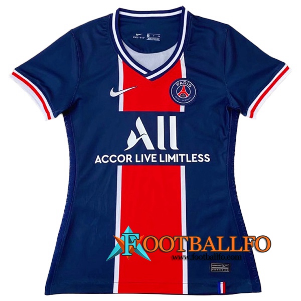 Camisetas Futbol PSG Mujer Primera 2020/2021