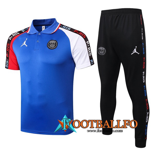 Polo Futbol Paris PSG + Pantalones Azul 2020/2021