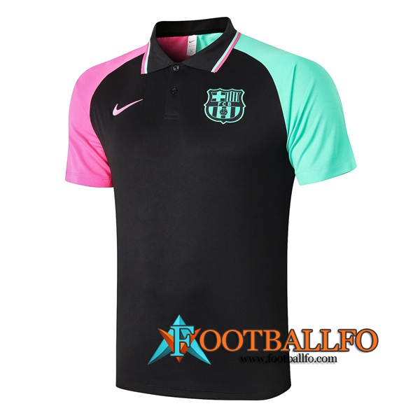 Polo Futbol FC Barcelona Negro 2020/2021