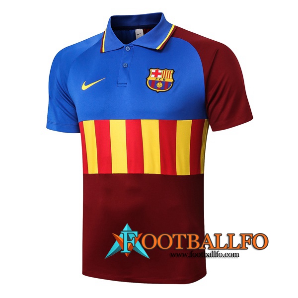 Polo Futbol FC Barcelona Azul Roja 2020/2021