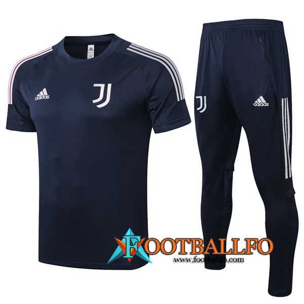 Camisetas de entrenamiento Juventus + Pantalones Azul Royal 2020/2021