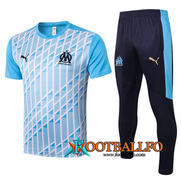 Camisetas de entrenamiento Marsella OM + Pantalones Azul 2020/2021