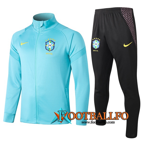 Chandal Futbol - Chaqueta + Pantalones Brasil Azul 2020/2021