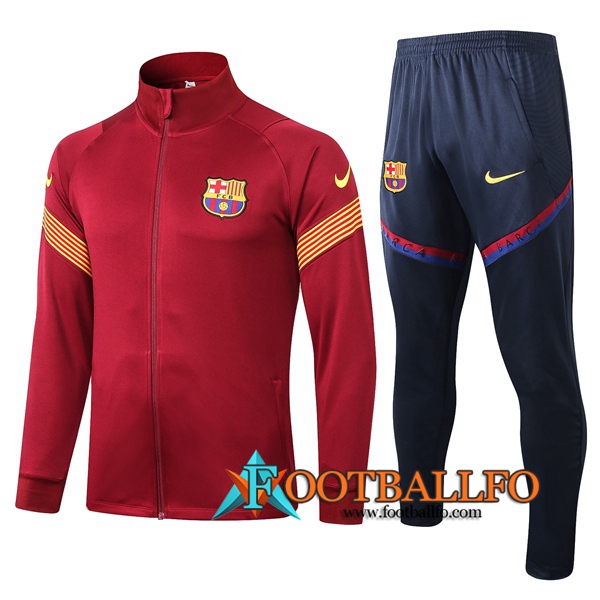 Chandal Futbol - Chaqueta + Pantalones FC Barcelona Roja 2020/2021