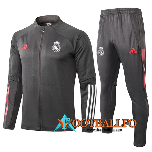 Chandal Futbol - Chaqueta + Pantalones Real Madrid Gris 2020/2021