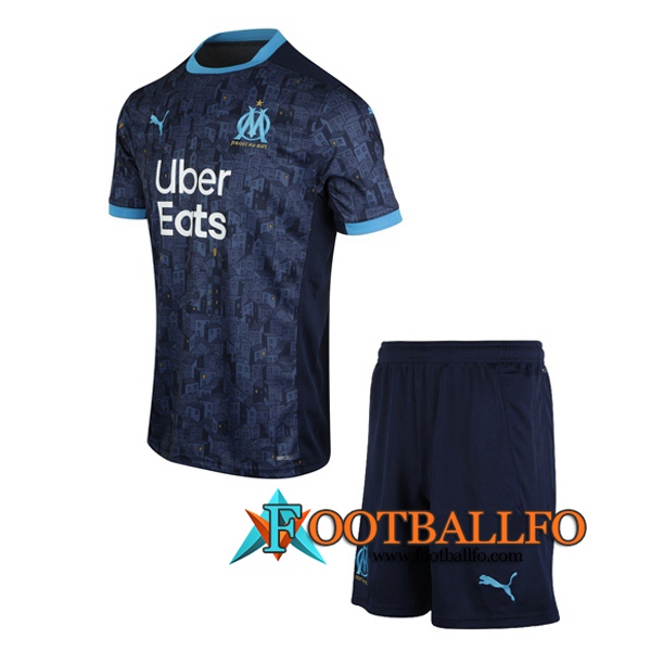 Camisetas Futbol Marsella OM Ninos Segunda 2020/2021