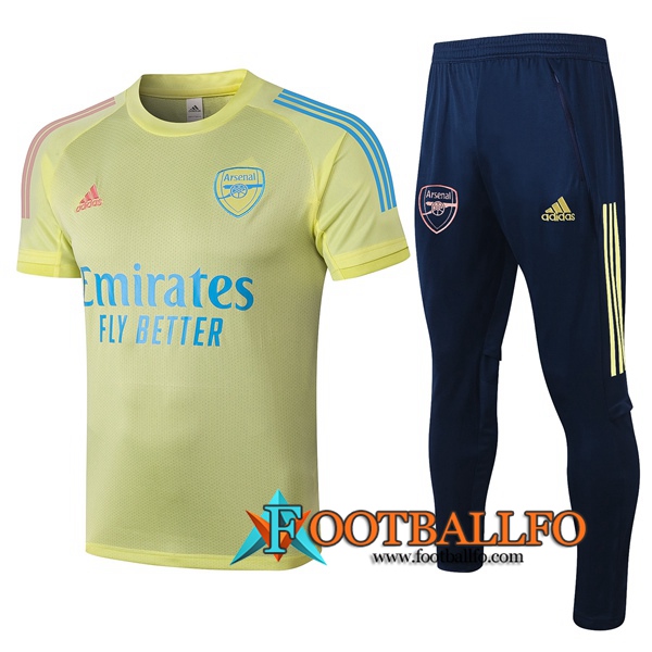 Camisetas de entrenamiento Arsenal + Pantalones Amarillo 2020/2021