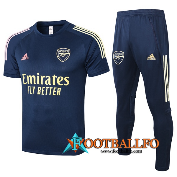 Camisetas de entrenamiento Arsenal + Pantalones Azul Royal 2020/2021