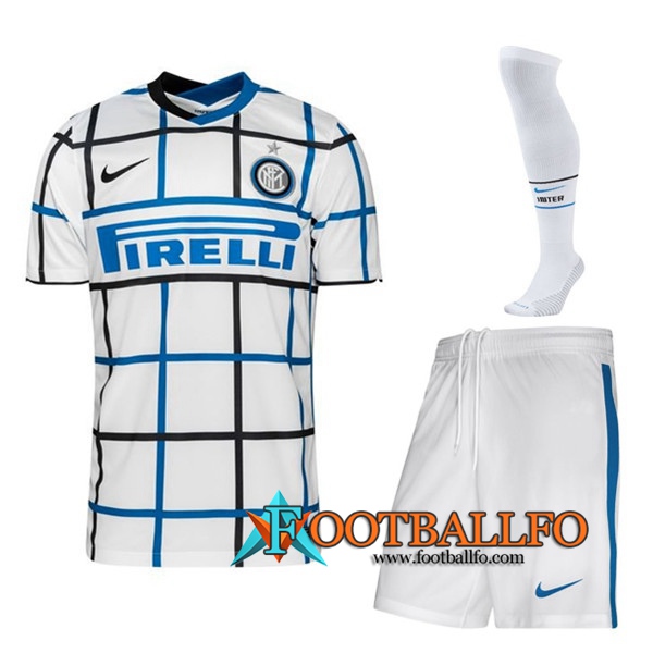 Traje Camisetas Futbol Inter Milan Segunda (Cortos+Calcetines) 2020/21