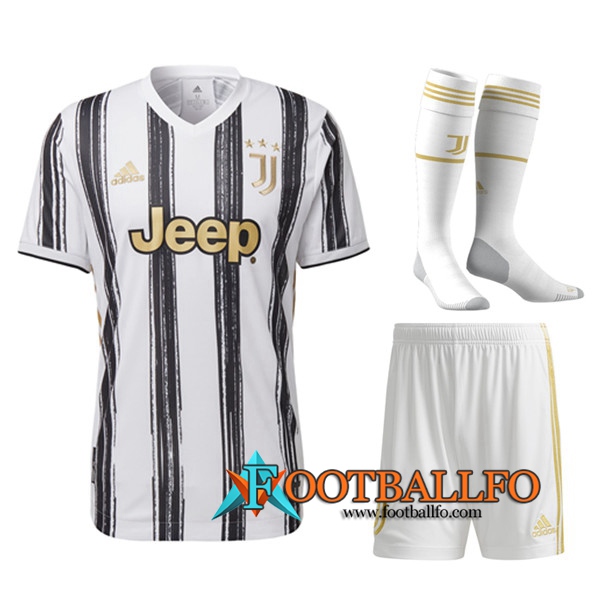 Traje Camisetas Futbol Juventus Primera (Cortos+Calcetines) 2020/21