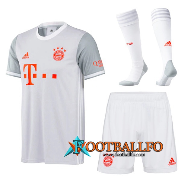 Traje Camisetas Futbol Bayern Munich Segunda (Cortos+Calcetines) 2020/21