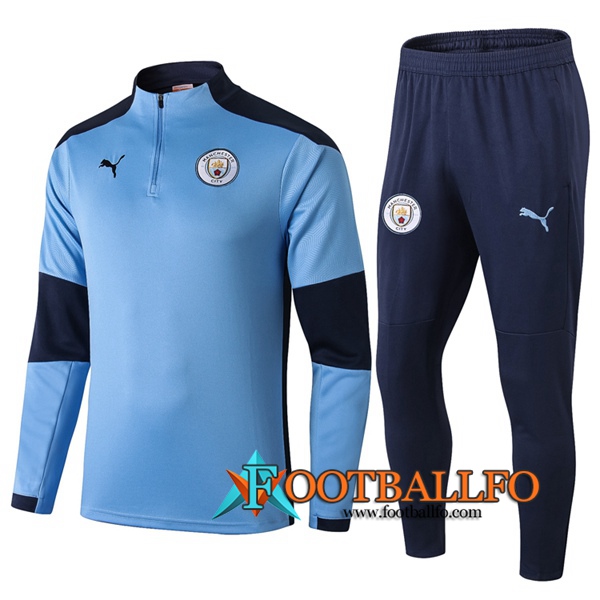 Chandal Futbol + Pantalones Manchester City Azul 2020/2021