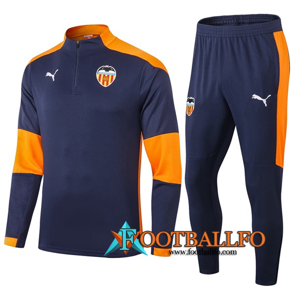 Chandal Futbol + Pantalones Valencia Azul Royal 2020/2021
