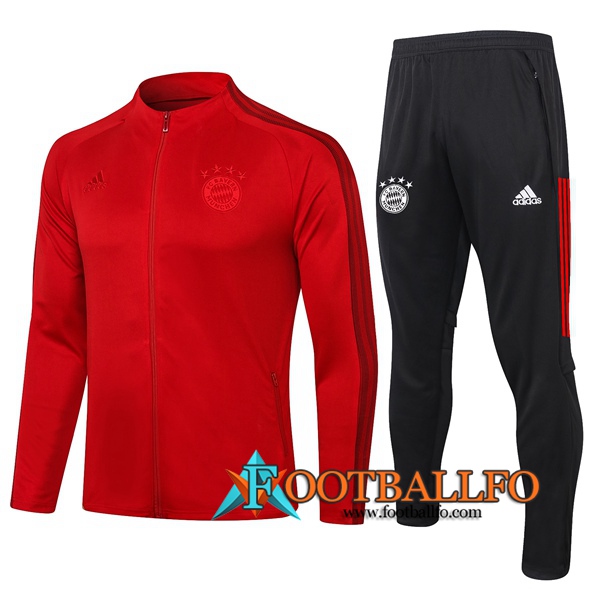 Chandal Futbol - Chaqueta + Pantalones Bayern Munich Roja 2020/2021