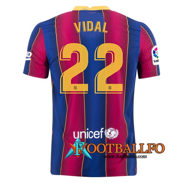 Camisetas Futbol FC Barcelona (VIDAL 22) Primera 2020/2021