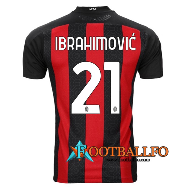 Camisetas Futbol Milan AC (IBRAHIMOVIC 21) Primera 2020/2021