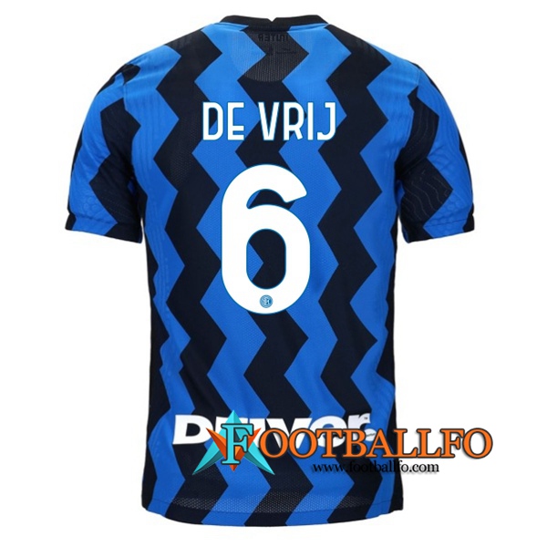 Camisetas Futbol Inter Milan (DE VRIJ 6) Primera 2020/2021