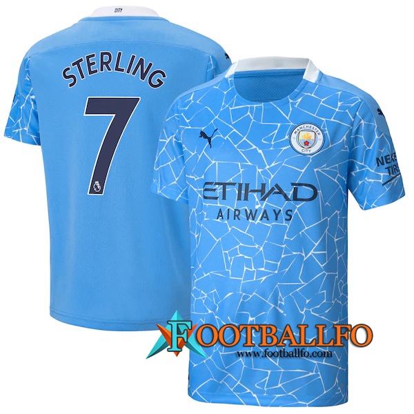 Camisetas Futbol Manchester City (Sterling 7) Primera 2020/2021