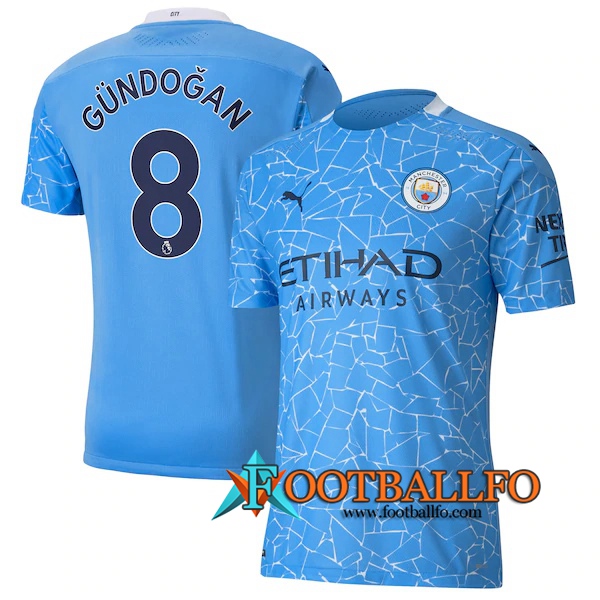 Camisetas Futbol Manchester City (Gundogan 8) Primera 2020/2021