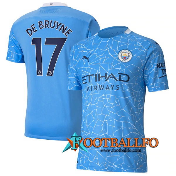 Camisetas Futbol Manchester City (De Bruyne 17) Primera 2020/2021