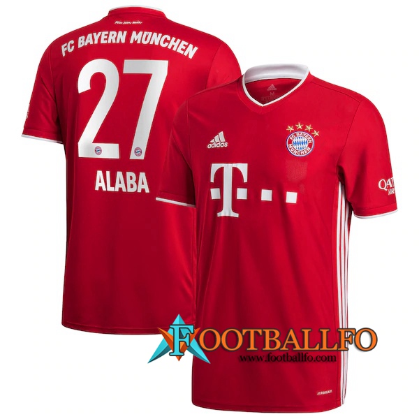Camisetas Futbol Bayern Munich (Alaba 27) Primera 2020/2021