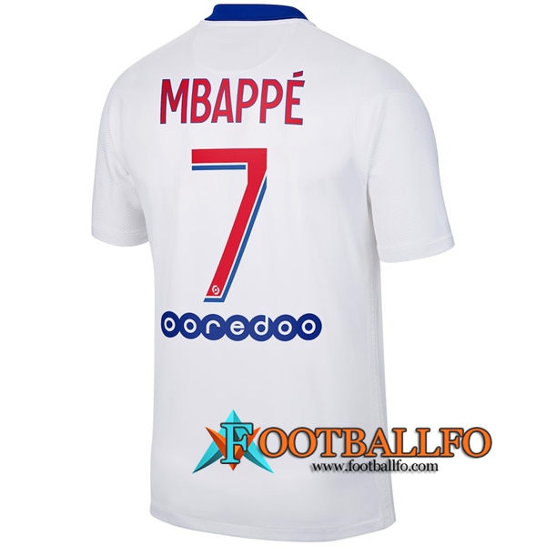 Camisetas Futbol PSG (Mbappé 7) Segunda 2020/2021