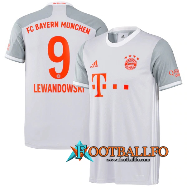 Camisetas Futbol Bayern Munich (Lewandowski 9) Segunda 2020/2021