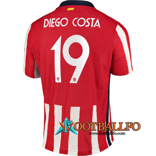 Camisetas Futbol Atletico Madrid (Diego Costa 19) Primera 2020/2021