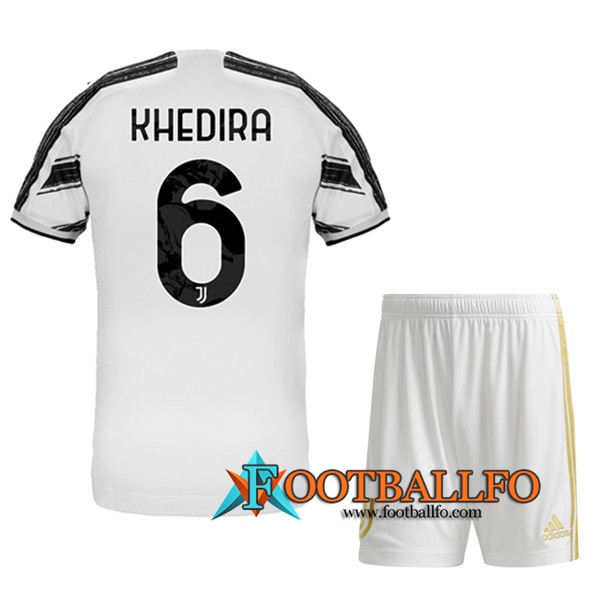 Camisetas Futbol Juventus (KHEDIRA 6) Ninos Primera 2020/2021
