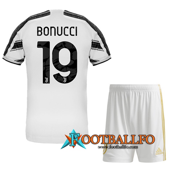 Camisetas Futbol Juventus (BONUCCI 19) Ninos Primera 2020/2021