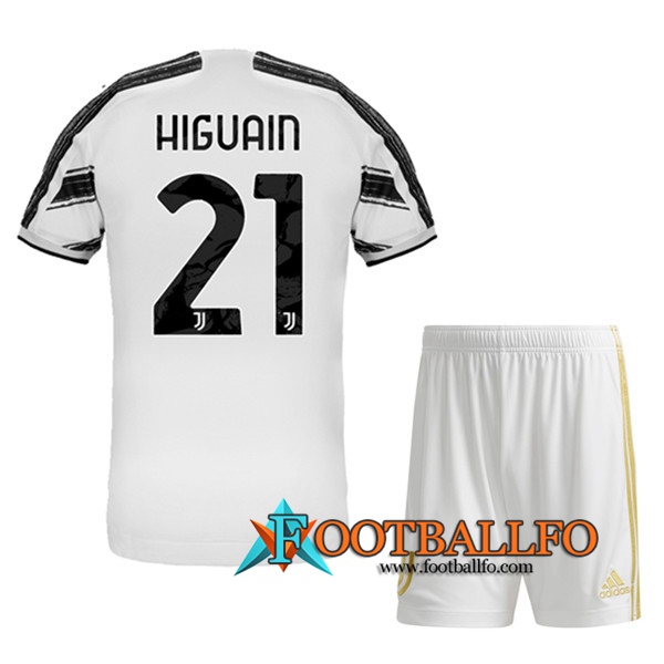 Camisetas Futbol Juventus (HIGUAIN 21) Ninos Primera 2020/2021