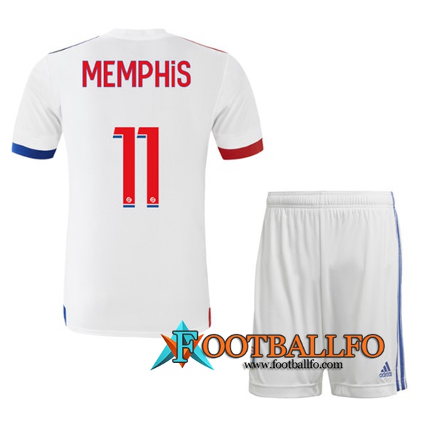 Camisetas Futbol Lyon OL (MEMPHIS 11) Ninos Primera 2020/2021