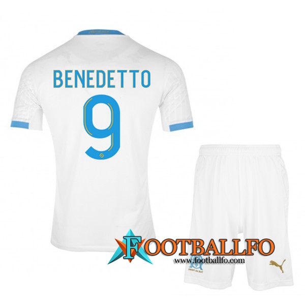 Camisetas Futbol Marsella OM (Benedetto 9) Ninos Primera 2020/2021