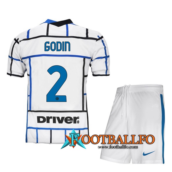 Camisetas Futbol Inter Milan (GODIN 2) Ninos Segunda 2020/2021