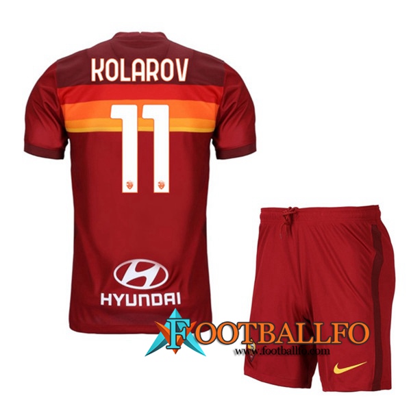 Camisetas Futbol AS Roma (KOLAROV 11) Ninos Primera 2020/2021