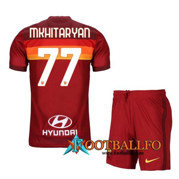 Camisetas Futbol AS Roma (MKHITARYAN 77) Ninos Primera 2020/2021