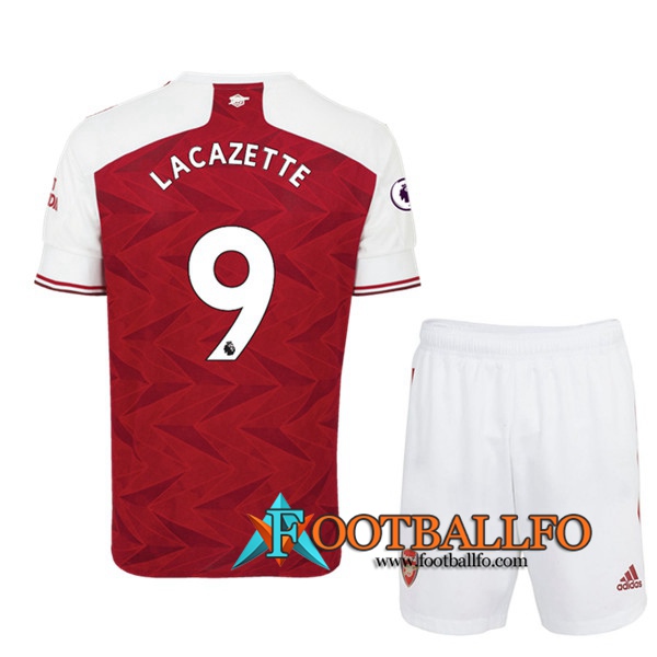 Camisetas Futbol Arsenal (Lacazette 9) Ninos Primera 2020/2021