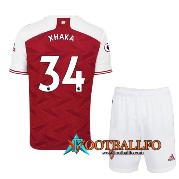 Camisetas Futbol Arsenal (Granit Xhaka 34) Ninos Primera 2020/2021