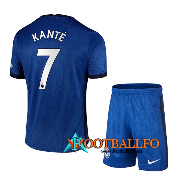 Camisetas Futbol FC Chelsea (Kanté 7) Ninos Primera 2020/2021