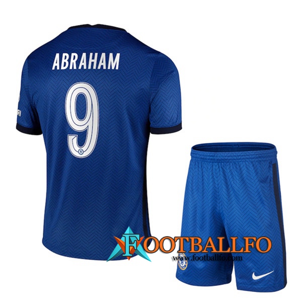 Camisetas Futbol FC Chelsea (Abraham 9) Ninos Primera 2020/2021