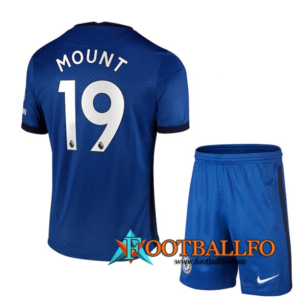 Camisetas Futbol FC Chelsea (Mount 19) Ninos Primera 2020/2021
