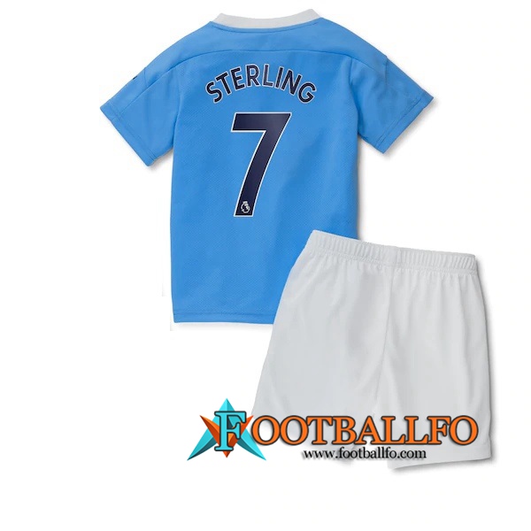 Camisetas Futbol Manchester City (Sterling 7) Ninos Primera 2020/2021