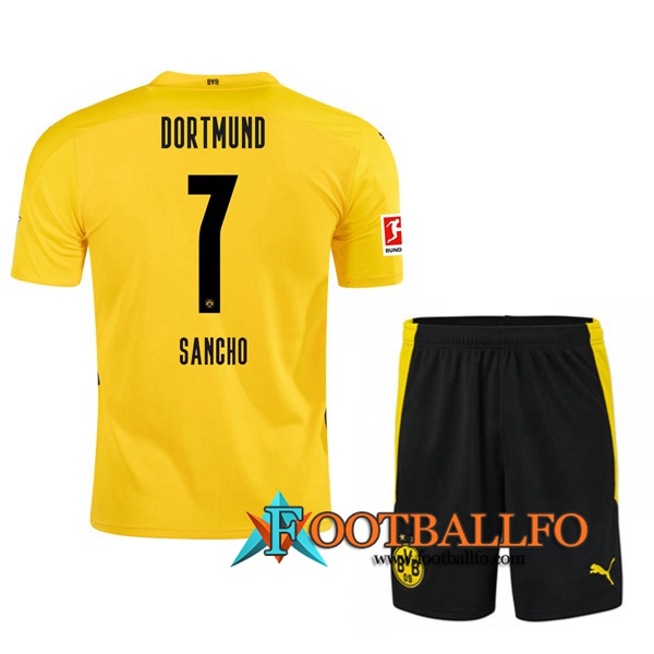 Camisetas Futbol Dortmund BVB (SANCHO 7) Ninos Primera 2020/2021