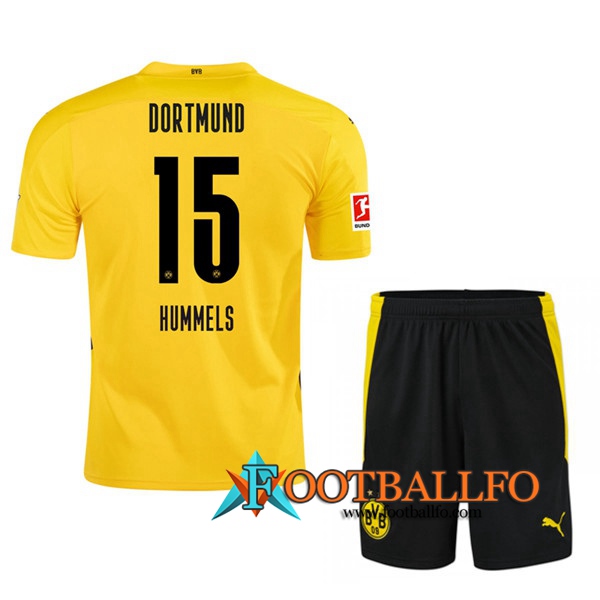 Camisetas Futbol Dortmund BVB (HUMMELS 15) Ninos Primera 2020/2021
