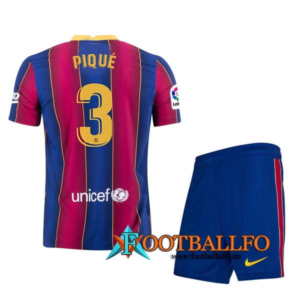 Camisetas Futbol FC Barcelona (PIQUÉ 3) Ninos Primera 2020/2021