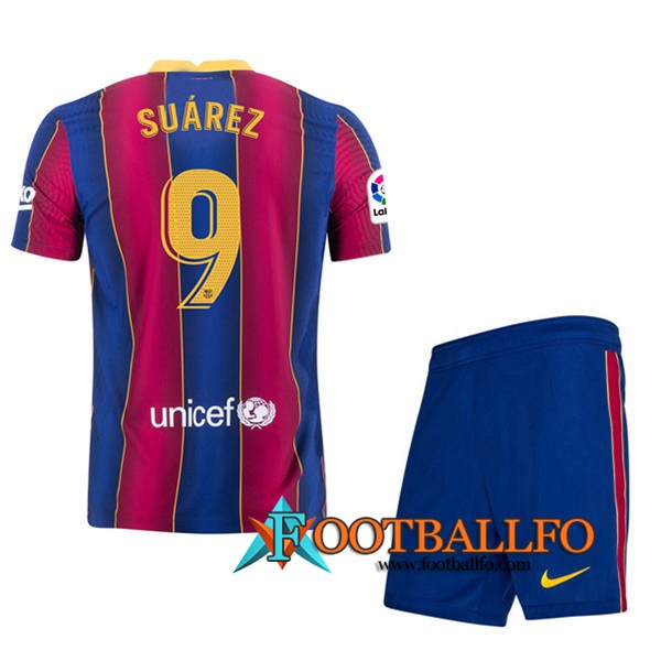 Camisetas Futbol FC Barcelona (SUAREZ 9) Ninos Primera 2020/2021