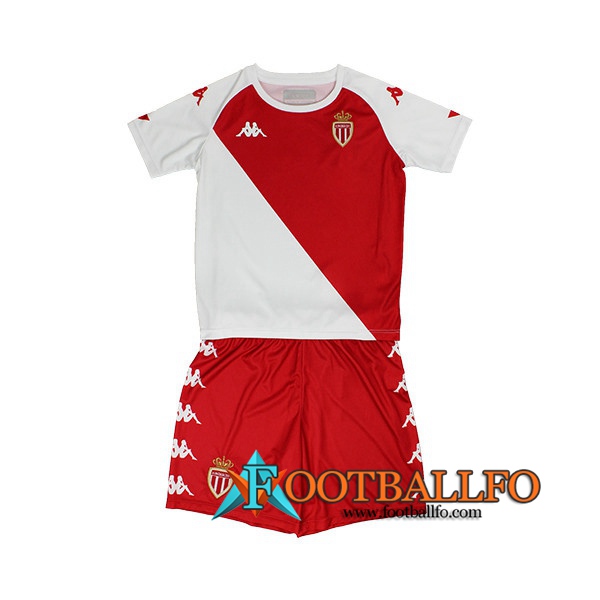 Camisetas Futbol AS Monaco Ninos Primera 2020/2021